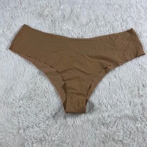 SKIMS Fits Everybody Cheeky Brief Tan Ochre Seamless Underwear Small RN158973